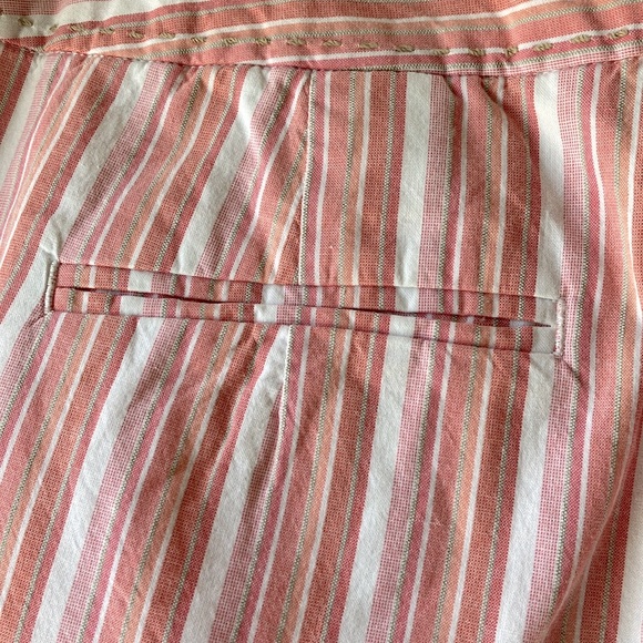 Talbots Petites Striped Cotton Capris - Picture 9 of 15